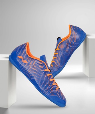 NIVIA ENCOUNTER 8.0 FUTSAL Football Shoes For Men(Blue, Orange)