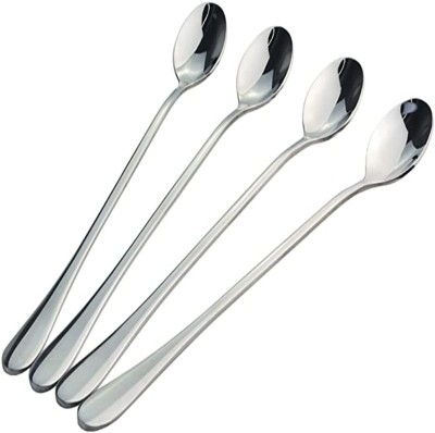 Brandees Set of 4 Pcs Long Handle Stainless Steel Ice Tea Spoon, Measuring Spoon Set(Pack of 4)