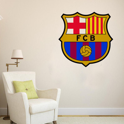 HAPPYSTICKY 55 cm F C B Removable Sticker(Pack of 1)