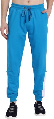 AM SWAN Solid, Striped Men Light Blue Track Pants