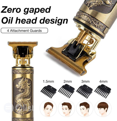 Kabeer enterprises Professional MaxtopT99 Rechargeable Cordless Electric Blade Beard Trimmer KE21 Trimmer 90 min  Runtime 4 Length Settings(Gold)