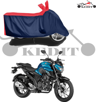 KEDIT Waterproof Two Wheeler Cover for Yamaha(FZ S FI New BS6, Red, Blue)