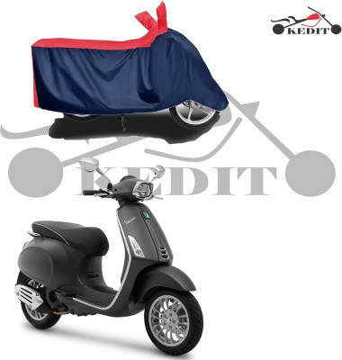 KEDIT Two Wheeler Cover for Piaggio(Vespa, Red, Blue)