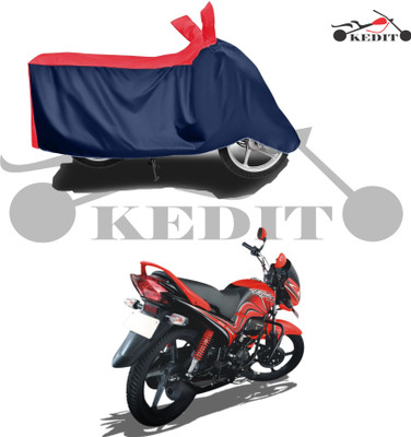 KEDIT Two Wheeler Cover for Hero(Passion Pro, Red, Blue)