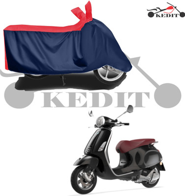 KEDIT Two Wheeler Cover for Vespa(Vespa VXL 125, Red, Blue)