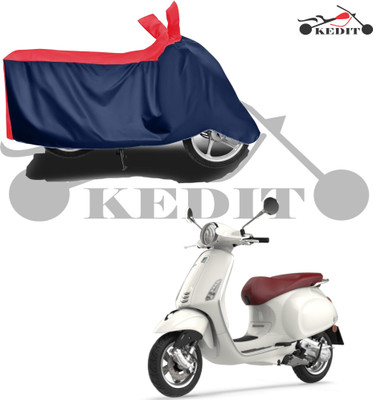 KEDIT Two Wheeler Cover for Vespa(Vespa VXL 150, Red, Blue)