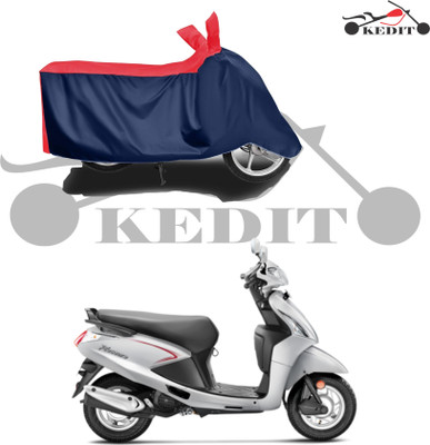 KEDIT Waterproof Two Wheeler Cover for Universal For Bike(Pleasure+ 110, Red, Blue)