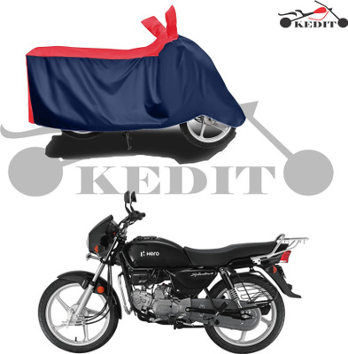 KEDIT Waterproof Two Wheeler Cover for Hero(Splendor Plus, Red, Blue)