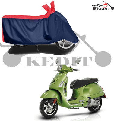 KEDIT Waterproof Two Wheeler Cover for Vespa(ZX 125 BS6, Red, Blue)