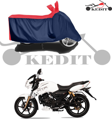 KEDIT Waterproof Two Wheeler Cover for TVS(Apache RTR 180, Red, Blue)