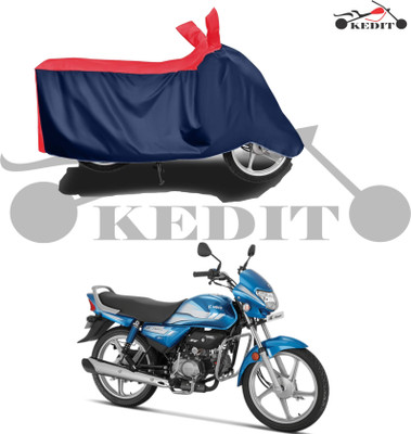 KEDIT Two Wheeler Cover for Hero(MotoCorp HF Deluxe, Red, Blue)