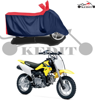 KEDIT Two Wheeler Cover for Suzuki(DR-Z50, Red, Blue)