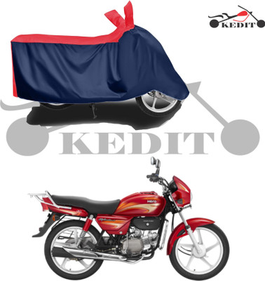 KEDIT Waterproof Two Wheeler Cover for Hero(Splendor, Red, Blue)
