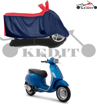 KEDIT Two Wheeler Cover for Piaggio(Vespa SXL 150, Red, Blue)