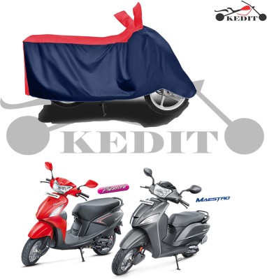 KEDIT Waterproof Two Wheeler Cover for Hero(Maestro, Red, Blue)