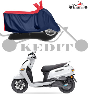 KEDIT Waterproof Two Wheeler Cover for Universal For Bike(iQube Electric, Red, Blue)