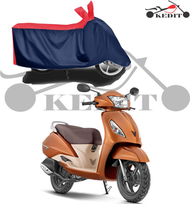 KEDIT Two Wheeler Cover for TVS(Jupiter classic, Red, Blue)