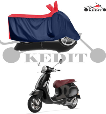 KEDIT Two Wheeler Cover for Piaggio(Piaggio Vespa, Red, Blue)