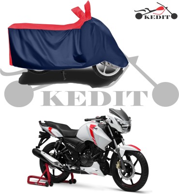 KEDIT Waterproof Two Wheeler Cover for TVS(Apache RTR 160, Red, Blue)