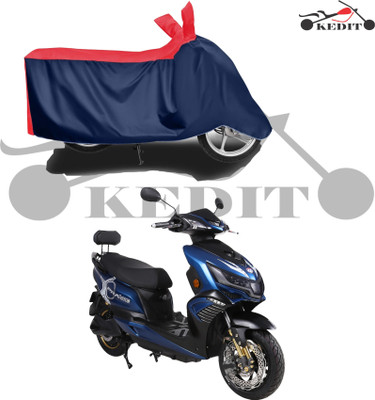 KEDIT Waterproof Two Wheeler Cover for Okinawa(i-Praise, Red, Blue)