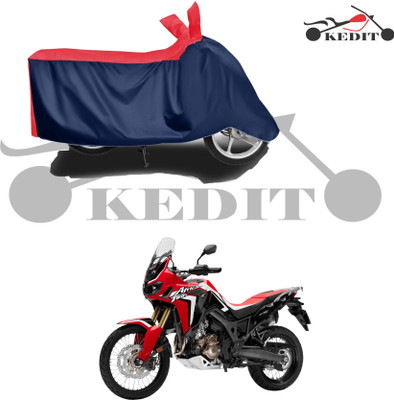 KEDIT Two Wheeler Cover for Honda(CRF1000L Africa Twin, Red, Blue)