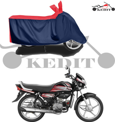 KEDIT Two Wheeler Cover for Hero(HF Deluxe BS6, Red, Blue)