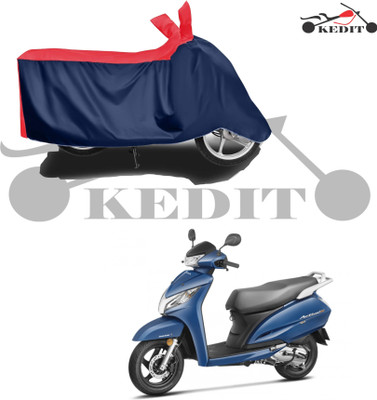 KEDIT Waterproof Two Wheeler Cover for Universal For Bike(Activa 125, Red, Blue)