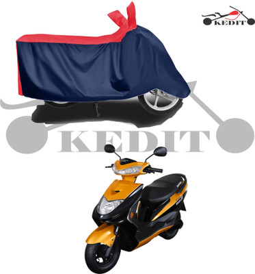 KEDIT Waterproof Two Wheeler Cover for Ampere(Reo Elite, Red, Blue)