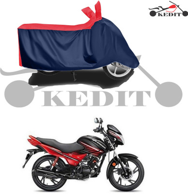 KEDIT Waterproof Two Wheeler Cover for Hero(Glamour BS6, Red, Blue)