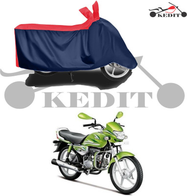 KEDIT Two Wheeler Cover for Universal For Bike(HF Deluxe Eco, Red, Blue)