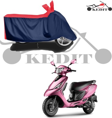 KEDIT Two Wheeler Cover for TVS(Scooty Zest BS6, Red, Blue)