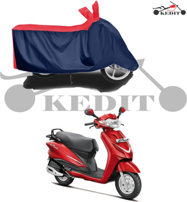 KEDIT Two Wheeler Cover for Hero(Duet, Red, Blue)