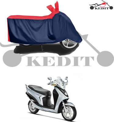 KEDIT Two Wheeler Cover for Hero(Leap Hybrid SES, Red, Blue)