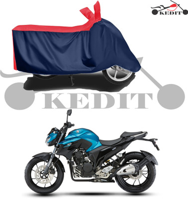 KEDIT Two Wheeler Cover for Yamaha(FZ S FI (V 2.0), Red, Blue)