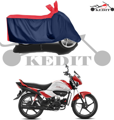 KEDIT Two Wheeler Cover for Hero(Splendor I Smart, Red, Blue)
