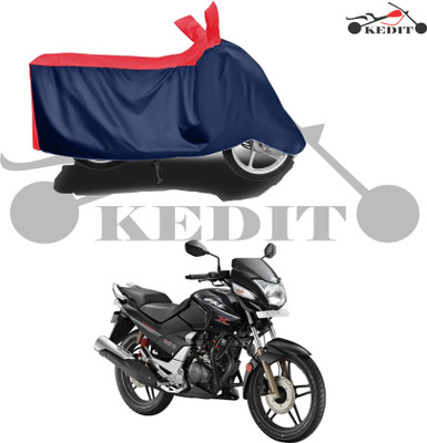 KEDIT Two Wheeler Cover for Hero(CBZ, Red, Blue)