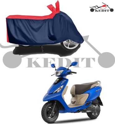KEDIT Waterproof Two Wheeler Cover for TVS(Scooty Zest 110 BS6, Red, Blue)