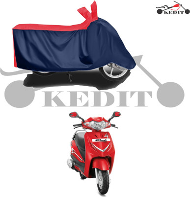 KEDIT Two Wheeler Cover for Hero(Duet LX 110CC, Red, Blue)