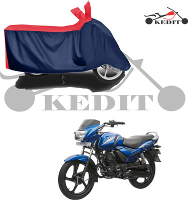 KEDIT Two Wheeler Cover for TVS(Star City Plus, Red, Blue)