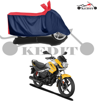KEDIT Two Wheeler Cover for Hero(Passion Plus, Red, Blue)