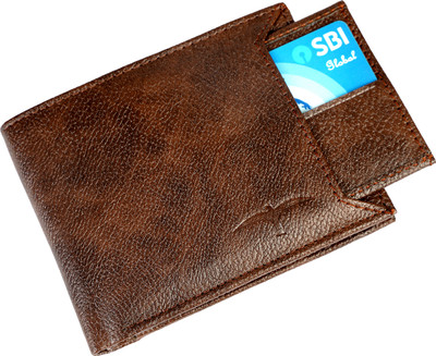 BULLFINCH Men Trendy, Evening/Party Brown Artificial Leather Wallet(7 Card Slots)