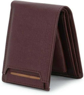 Sonrisa Boys Casual Brown Artificial Leather Wallet(10 Card Slots)