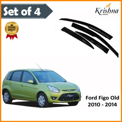 KRISHNA AUTO For Non-convertibles Front, Rear Wind Deflector(Tinted Ford Figo)