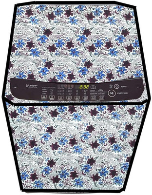 JM Homefurnishings Top Loading Washing Machine  Cover(Width: 61 cm, Blackcurrant, White)