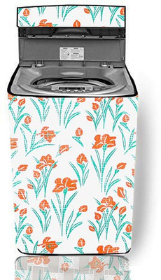 KVAR Top Loading Washing Machine  Cover(Width: 51 cm, Orange, Green)