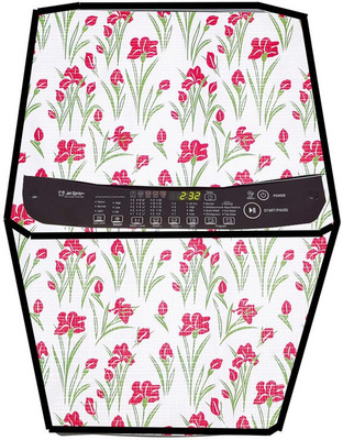 JM Homefurnishings Top Loading Washing Machine  Cover(Width: 59 cm, Cran Berry, Rainee)