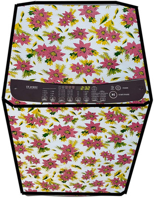 JM Homefurnishings Top Loading Washing Machine  Cover(Width: 65 cm, Copper Rust, White)