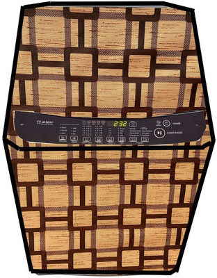 JM Homefurnishings Top Loading Washing Machine  Cover(Width: 67 cm, Tumbleweed, Gold Sand)