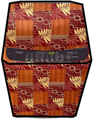 JM Homefurnishings Top Loading Washing Machine  Cover(Width: 67 cm, Brown, Oregon)