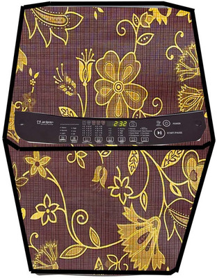 JM Homefurnishings Top Loading Washing Machine  Cover(Width: 62 cm, Brown)